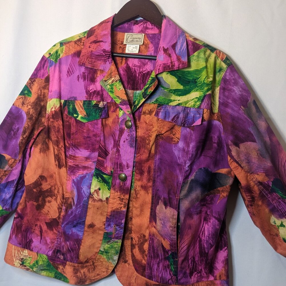 Company Collection Rainbow Splash Captains Jacket Size 14